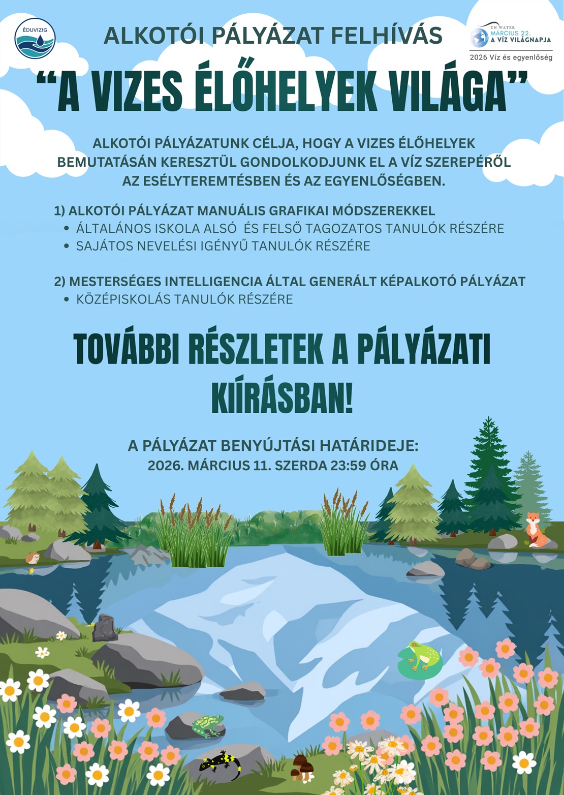 Víz Világnapja 2026 poszter